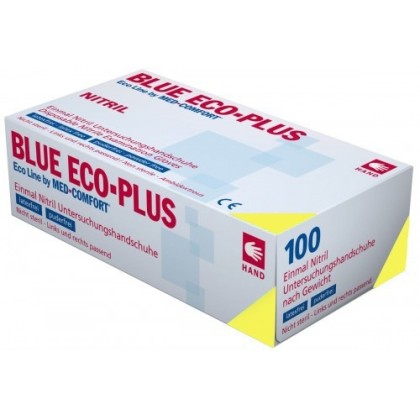 Перчатки нитриловые BLUE ECO-PLUS голубые 50 пар